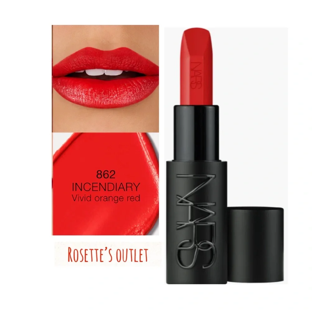 NARS Audacious Lipstick - Incendiary 862 Vivid Orange Red